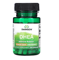 Дегідроепіандростерон Swanson, DHEA High Potency 25 mg 30 Capsules