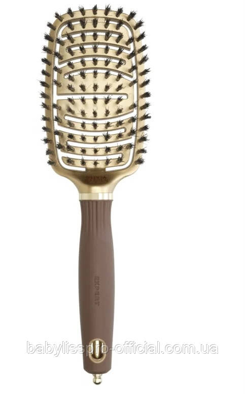 Продувна щітка Olivia Garden Expert Care Flex Boar Gold&Brown OGID2070