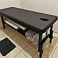 Стаціонарний масажний стіл KP-8 Brown, фото 9