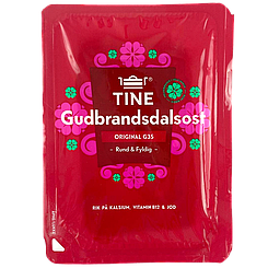 Сир нарізка карамельний гудбрандсдален Тайн Tine gudbrandsdalen 130g 12шт/ящ (Код: 00-00016292)