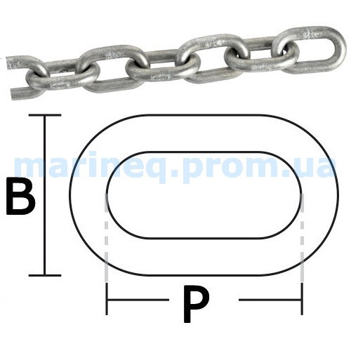 Ланцюг калібрована 6 мм., фото 1