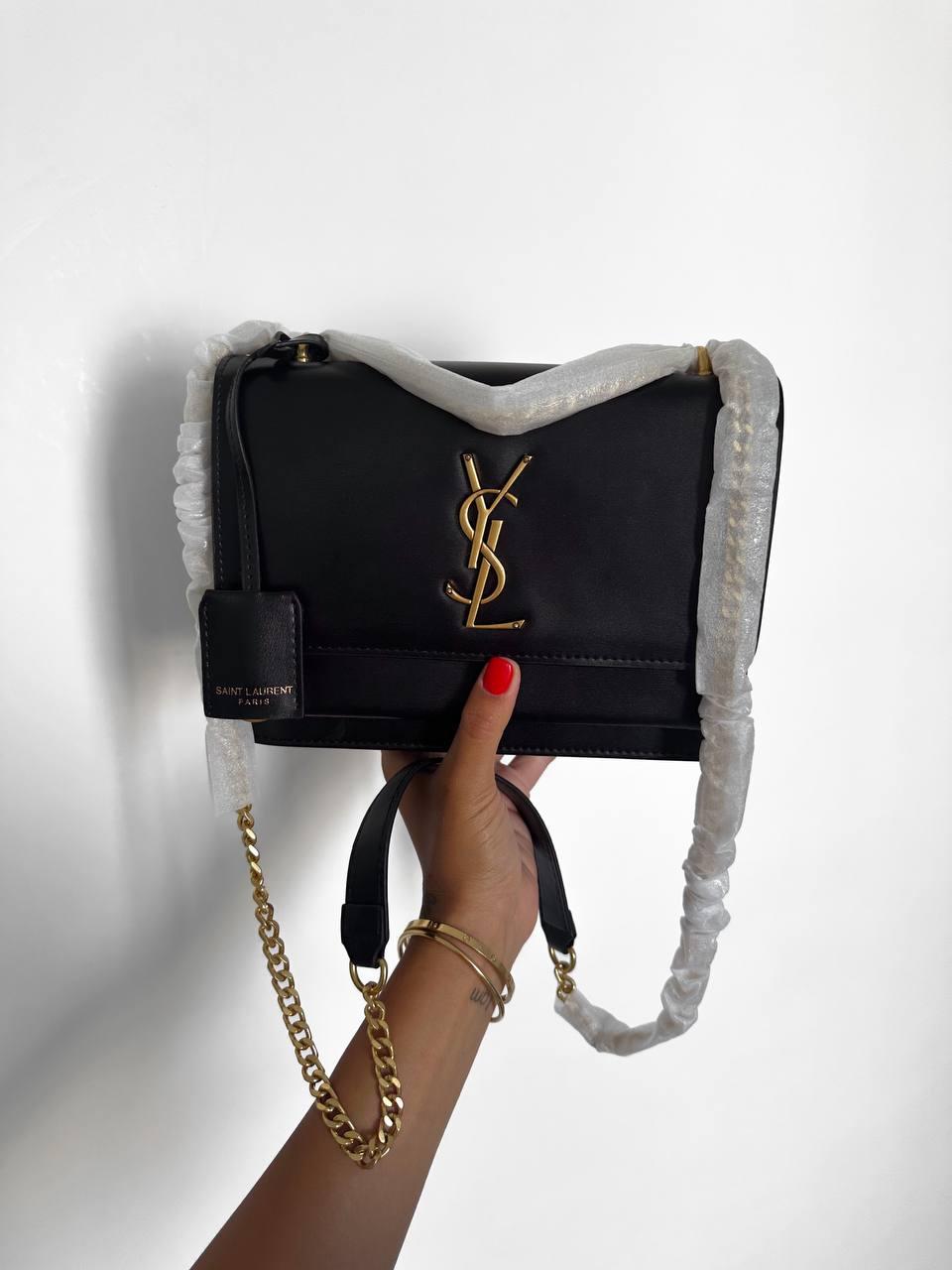 Жіноча сумка Ів Сен Лоран чорна Yves Saint Laurent Black