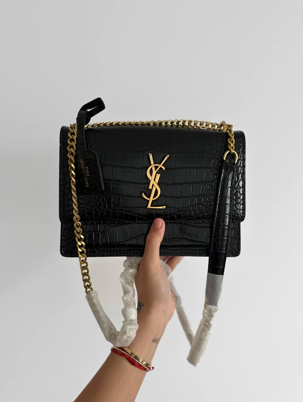 Жіноча сумка Ів Сен Лоран чорна Yves Saint Laurent Black