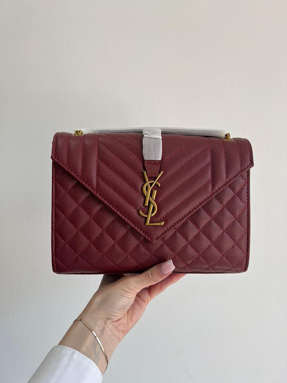 Жіноча сумка Ів Сен Лоран червона Yves Saint Laurent Red, фото 1