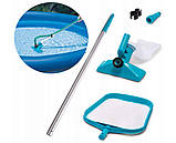 Набір для очищення дна та верхнього шару води басейну до 488см Intex 58958/28002, фото 4