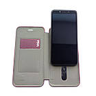 Універсальний чохол-книжка Premium Wallet для телефону 5.2 - 5.5 дюймів Marsala, фото 6