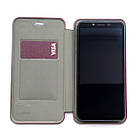 Універсальний чохол-книжка Premium Wallet для телефону 5.2 - 5.5 дюймів Marsala, фото 5