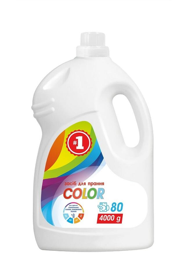 Гель для прання #1 Color 4кг, для кольорового