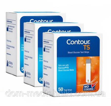 Тест-смужки Контур ТС | Contour TS №50 - 3 уп. (150 шт), фото 1