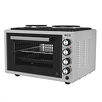 Духовка електрична Ecg ETH 3701G на 2 конфорки з конвекцією грилем і підсвіткою