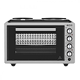 Духовка електрична Ecg ETH 3701G на 2 конфорки з конвекцією грилем і підсвіткою, фото 2