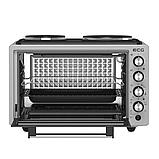 Духовка електрична Ecg ETH 3701G на 2 конфорки з конвекцією грилем і підсвіткою, фото 3