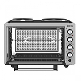 Духовка електрична Ecg ETH 3701G на 2 конфорки з конвекцією грилем і підсвіткою, фото 6