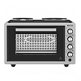 Духовка електрична Ecg ETH 3701G на 2 конфорки з конвекцією грилем і підсвіткою, фото 7