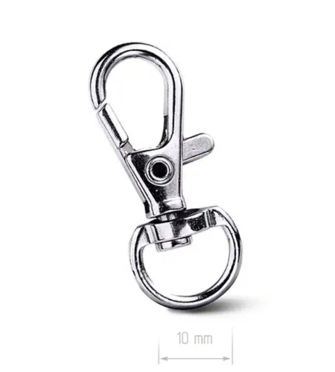 Карабін брелочний литий 10мм (2,3г) нІкель