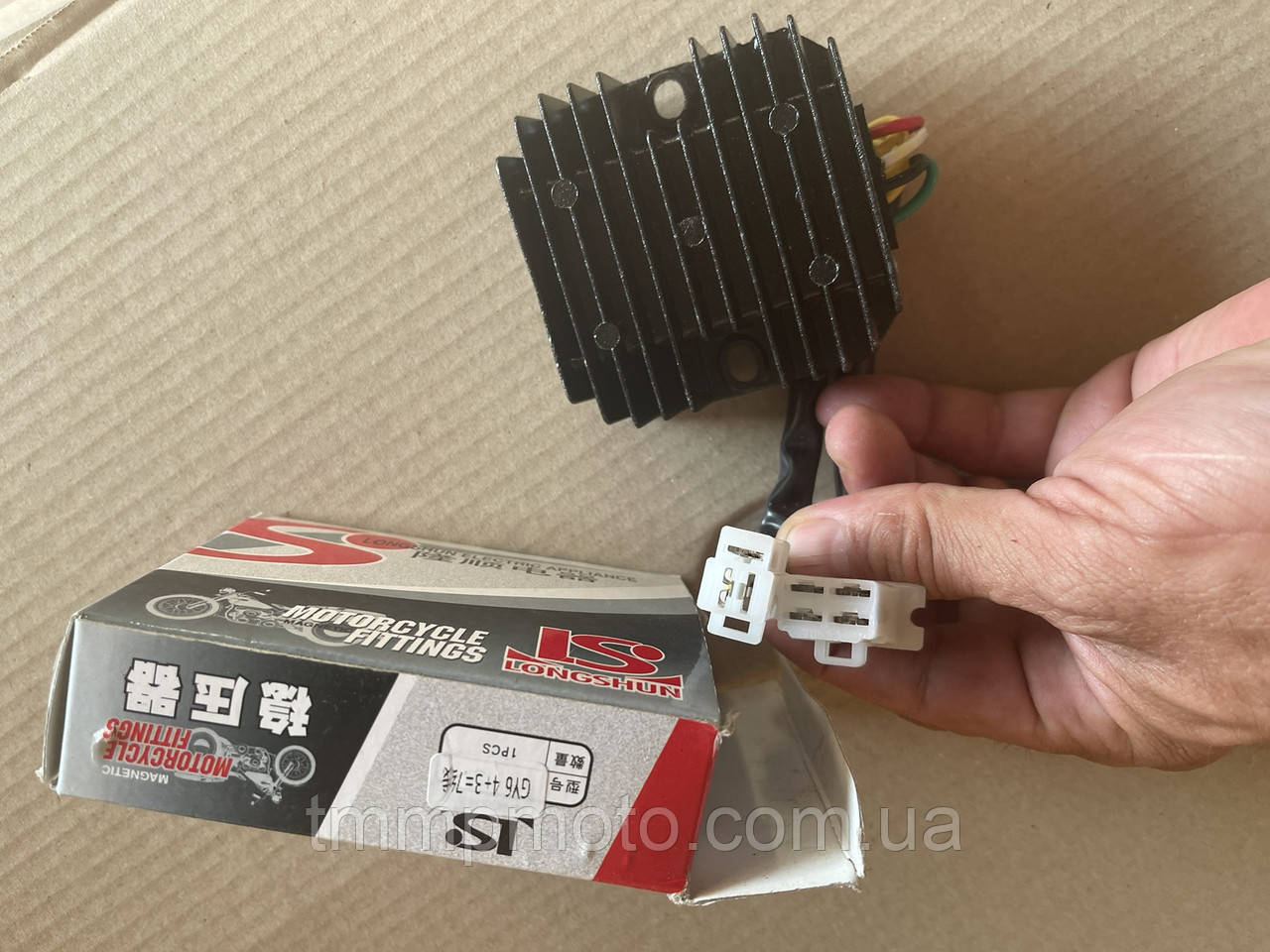 Реле тока Yaben GY6 150 -125 см3 / Реле зарядки  GY6   4+3=7 проводов