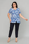 Блузка Марта біло-блакитний 50 (101970), фото 2