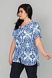 Блузка Марта біло-блакитний 50 (101970), фото 3