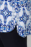 Блузка Марта біло-блакитний 50 (101970), фото 5