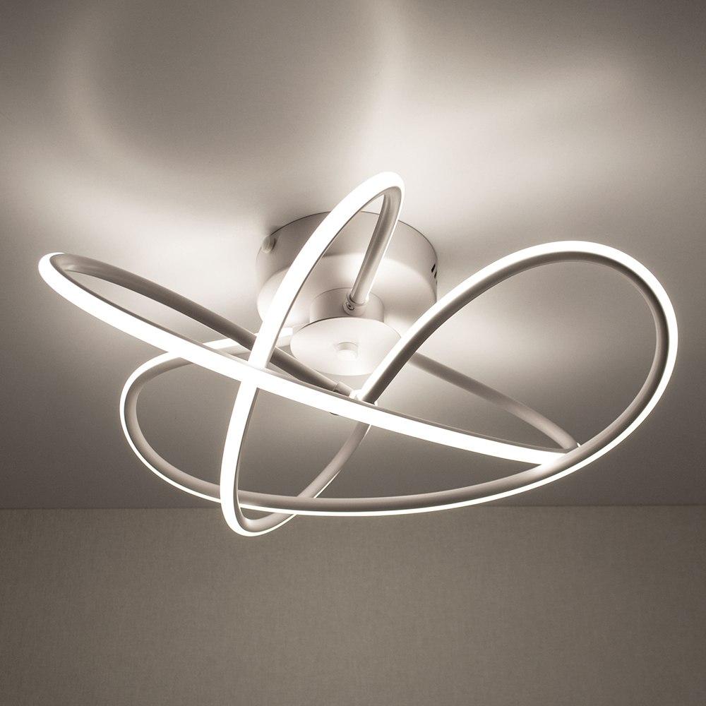 Невелика люстра ЛЕД без пульта LUMINARIA 60W до 16 м² колір Білий LIANA MONO 60W WH