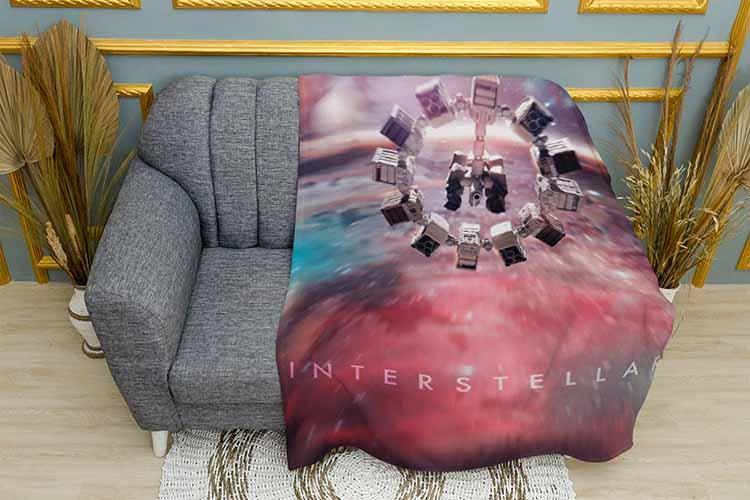 Плед «Інтерстеллар. Satellite in space. Interstellar»