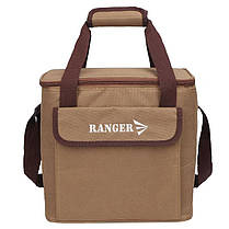 Термосумка для продуктів 20л у подорожі Ranger коричнева, фото 3
