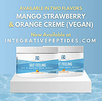 Integrative Peptides Gut Feeling / Пептиди BPC-157, KPV і А2 для здоров'я шлунково-кишкового тракту (Апельсин) 30 порцій BX992, фото 5
