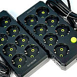 Подовжувач UA Power F17 на 7 розеток, 4 м, чорний, фото 3