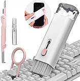 Набір для чищення електроніки 7 в 1, синьо-білий, фото 2