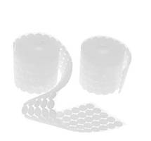 Липучки куруглі застібки самоклейні 20 мм, 1000 шт., білі