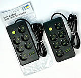 Подовжувач UA Power F17U 3USB на 6 розеток, 4 м, чорний, фото 3