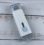 Набір для чищення електроніки 7 в 1, синьо-білий, фото 4