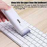 Набір для чищення електроніки 7 в 1, синьо-білий, фото 5