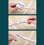 Набір для чищення електроніки 7 в 1, синьо-білий, фото 6