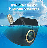 Камера заднього огляду автомобільна IP68 врізна, фото 3