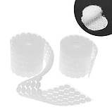 Липучки куруглі застібки самоклейні 20 мм, 1000 шт., білі, фото 2