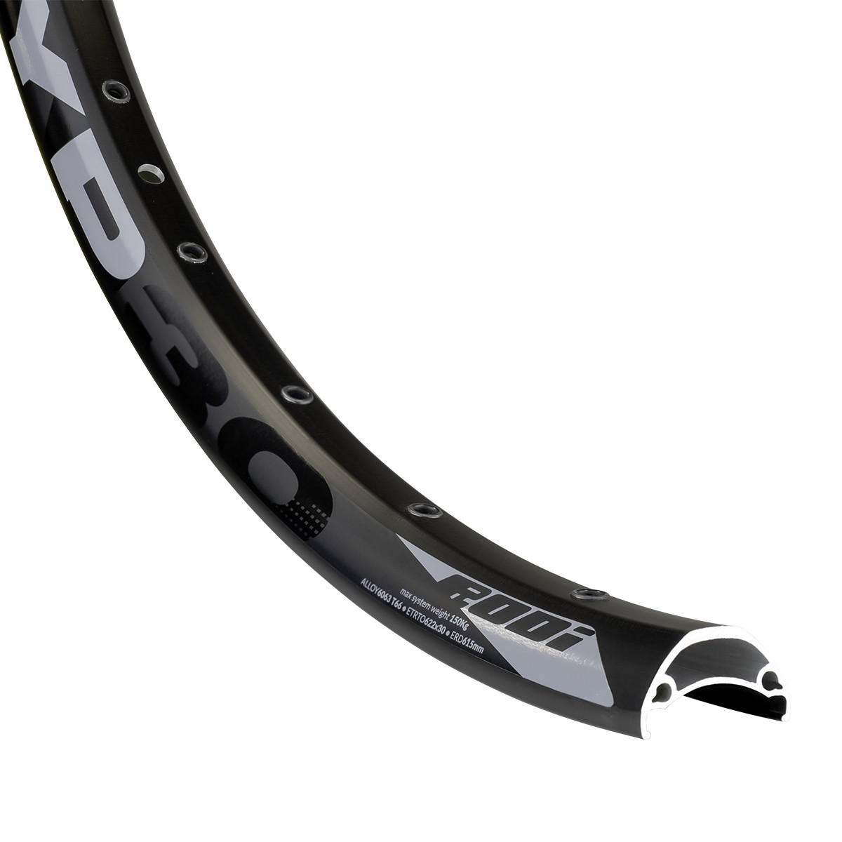 Обід 27.5" Rodi TRYP30 EVO 584x30 32 отвори FV пістонований безкамерний чорний, фото 1