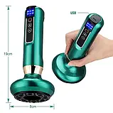Антицелюлітний вакуумний масажер Cupping Massage Instrument Масажер для тіла вакуумний акумуляторний, фото 3