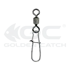 Застібка з вертлюгом (американка) GC Nice Snap with Swivel 1050BN №3/0 (4шт / 50кг) Black Nickel