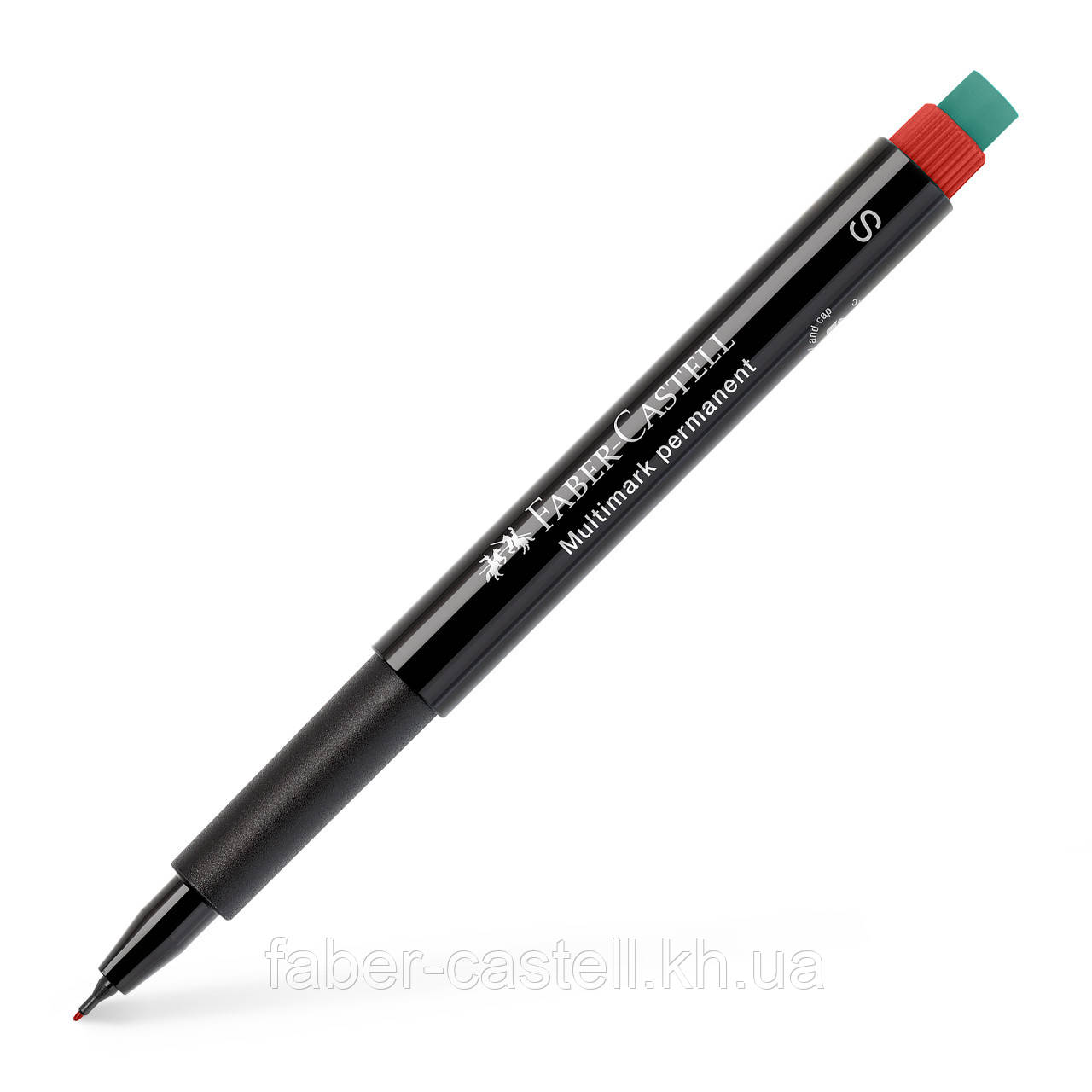 Маркер перманентний Faber-Castell Multimark Permanent, колір червоний, S (0,4 мм), 152321
