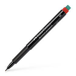 Маркер перманентний Faber-Castell Multimark Permanent, колір червоний, S (0,4 мм), 152321