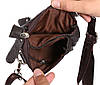 Чоловіча шкіряна сумка 300150 коричнева, фото 8