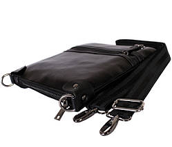 Чоловіча сумка зі штучної шкіри E30912 Чорна, фото 3