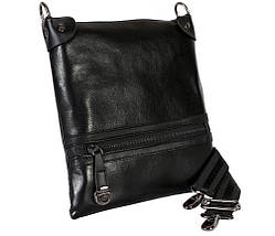 Чоловіча сумка зі штучної шкіри E30912 Чорна, фото 5