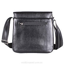 Чоловіча сумка зі штучної шкіри E302651 Чорна, фото 3