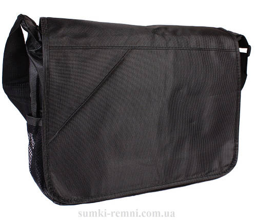 Сумка текстильна для ноутбука 30824 чорна, фото 1