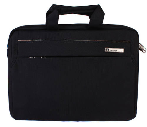 Сумка текстильна для ноутбука 30806 чорна, фото 1