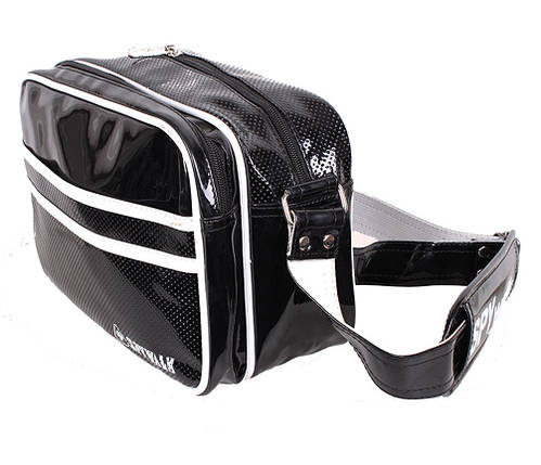 Спортивна сумка зі штучної шкіри sport302685 чорна, фото 1