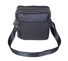 Чоловіча шкіряна сумка 3922BL чорна, фото 4