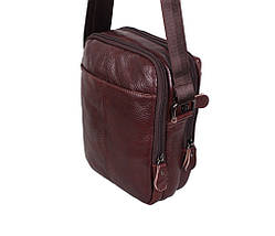 Чоловіча шкіряна сумка 8143CF коричнева, фото 5
